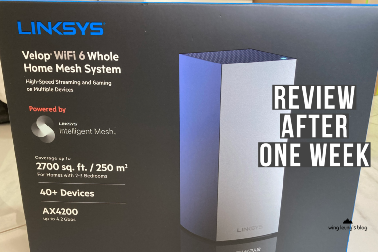 Linksys Velop AX4200 Wifi 6 Mesh Tri-band Router 一週後用後感