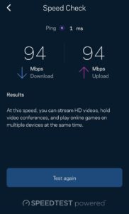 完成設定後，Router 會測試一下Wi-Fi速度