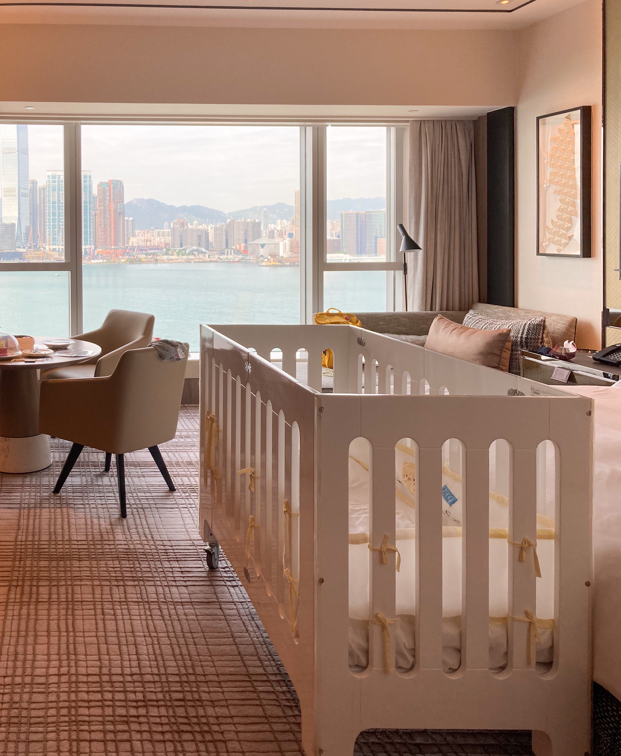 酒店為家庭客戶安排了嬰兒床