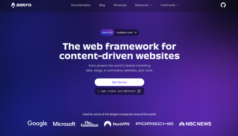 Astro website statistic site generator